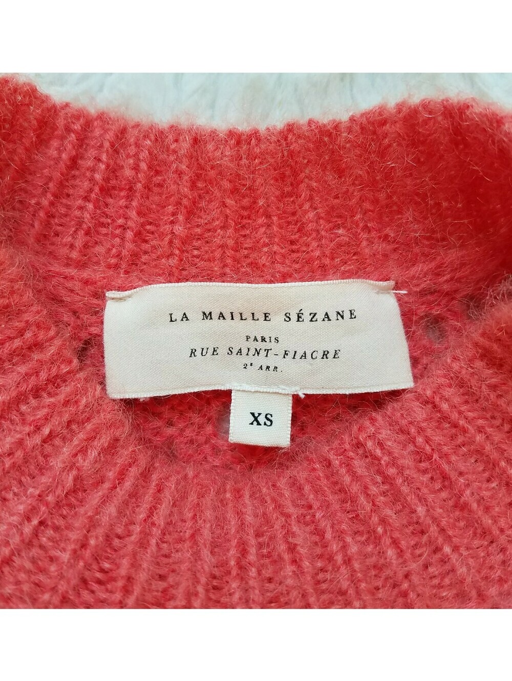 Sezane Paulin Jumper Sweater in Coral - Picture 8 of 10